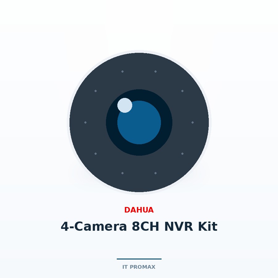 Dahua 4-Camera 8CH NVR Kit