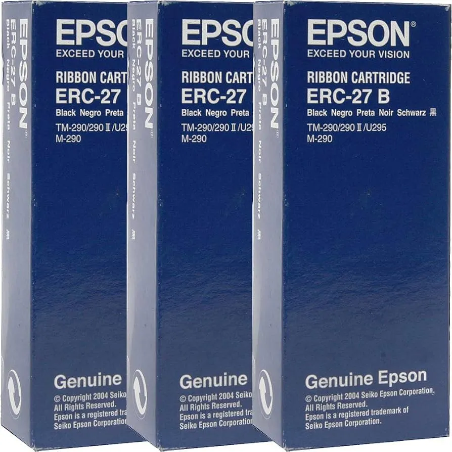EPSON ERC27 (15366) ORIGINAL RIBBON BK — Black