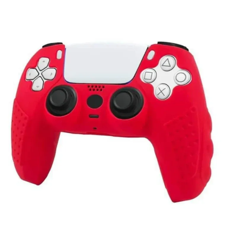 Silicone Cover For PlayStation 5 Controller - red