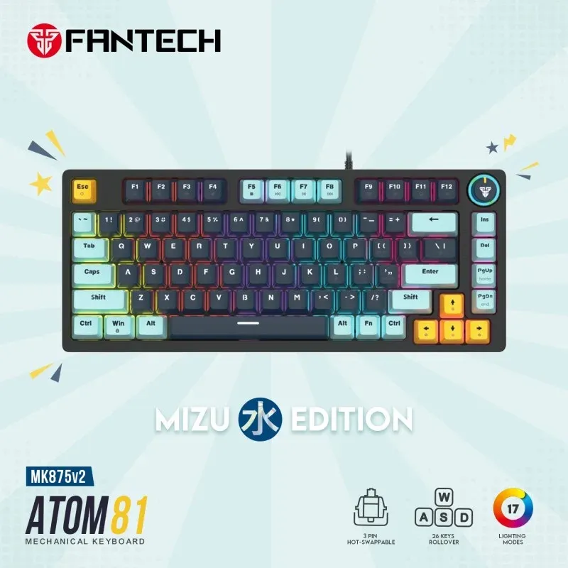 Fantech MIZU Edition ATOM81 Pro Wired Mechanical Keyboard