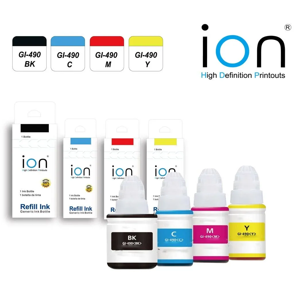 ION CANON GI-490 COMPATIBLE INK — MAGENTA