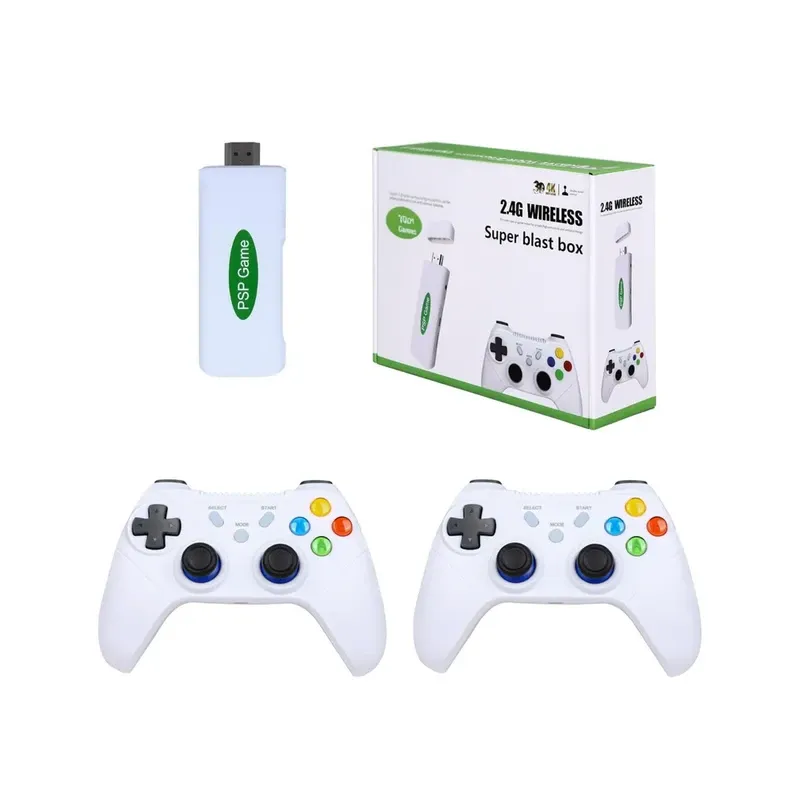 MA18 Retro Game Stick Console – 52 Emulators, 30,000+ Classic Games, Plug & Play HDMI