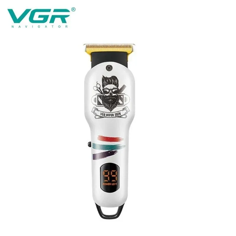 VGR V-971 Professional Cordless Hair and Beard Trimmer with LED Display