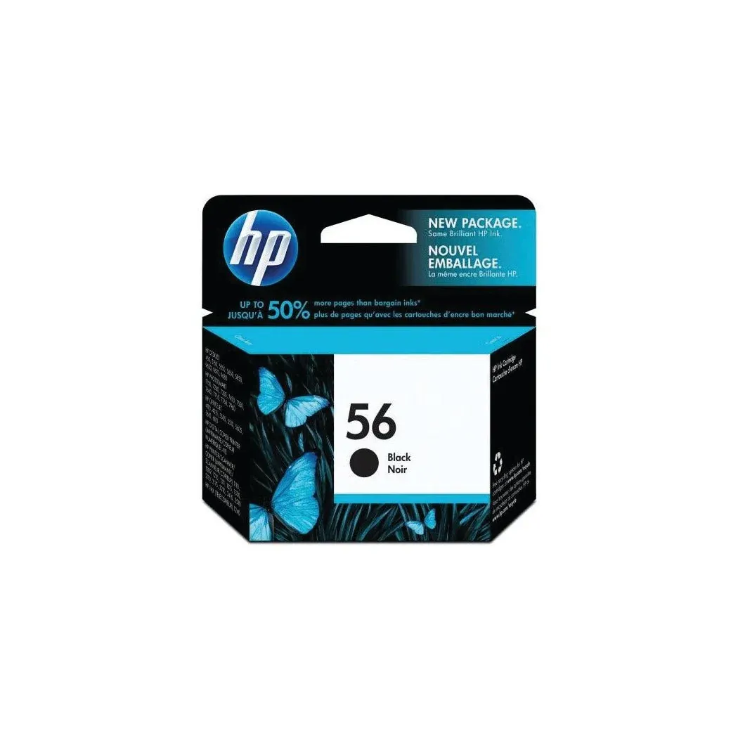 HP #56 & #57 ORIGINAL INK — BLACK EXPIRED