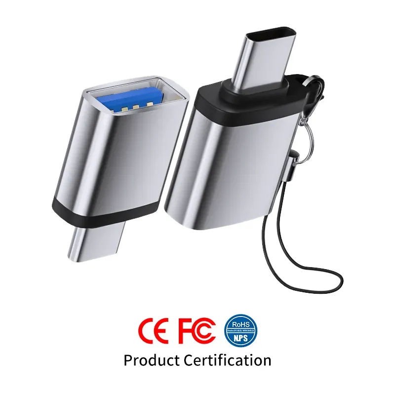 USB to Type C Adaptor with Lanyard