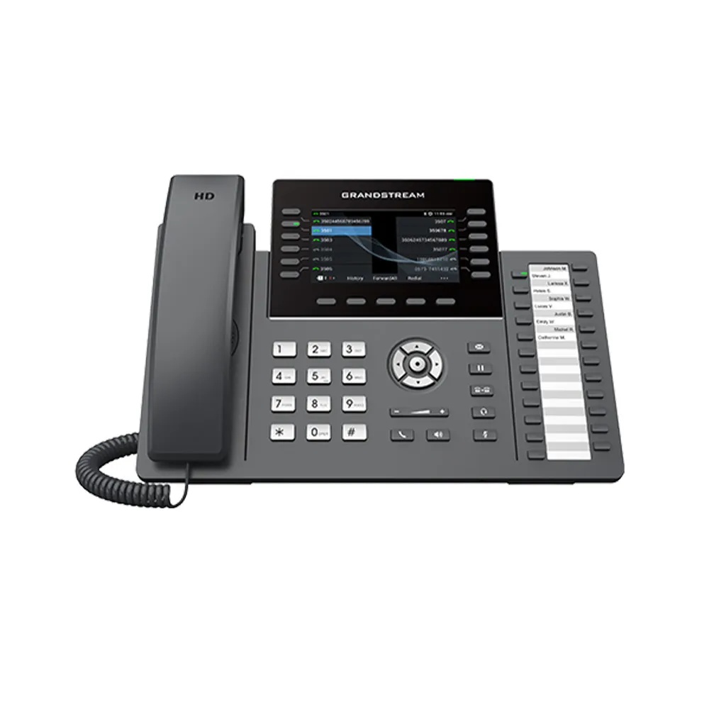 12-Line Professional IP Phone Designed for Mass Deployment and Easy Management