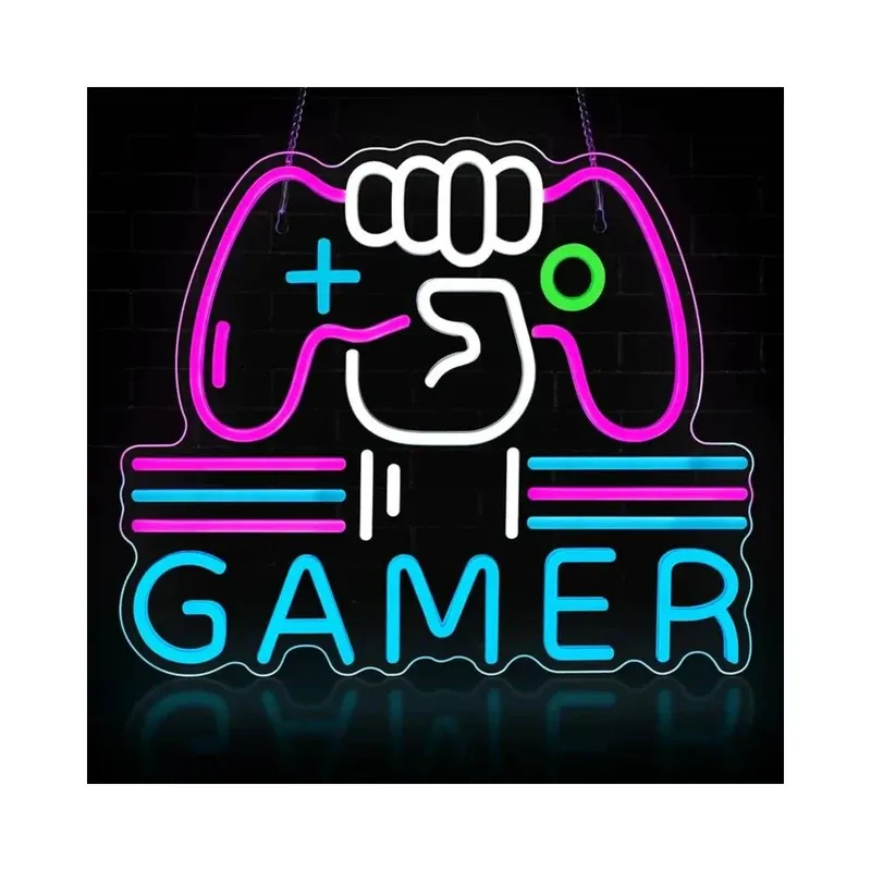 LED Light Neon Sign For Wall Decor 39×32 cm - Gamer