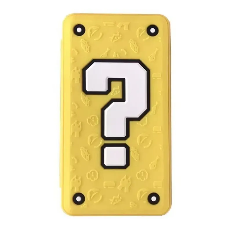3D Pattern Game Card Case for Nintendo Switch with 24 Game Card Slots and 24 Micro SD Card Slots - Super Mario Yellow