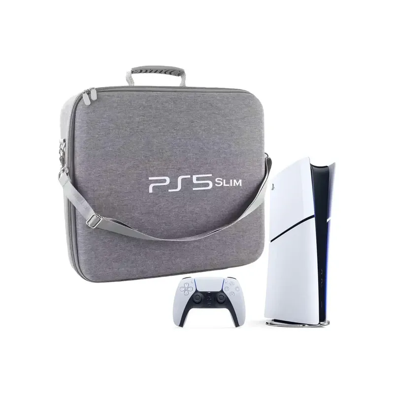 Hard Carrying Case, Travel Bag for PS5 Slim Consoles - grey