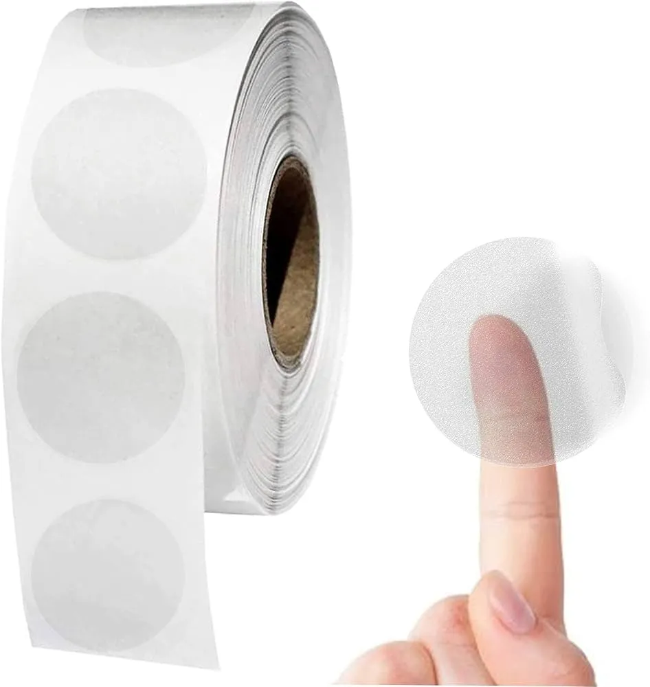 AIMO SPECIAL LABEL ROLLS - COLORED , TRANSPARENT , HOLOGRAM — 40mm TRANS R40-180/R