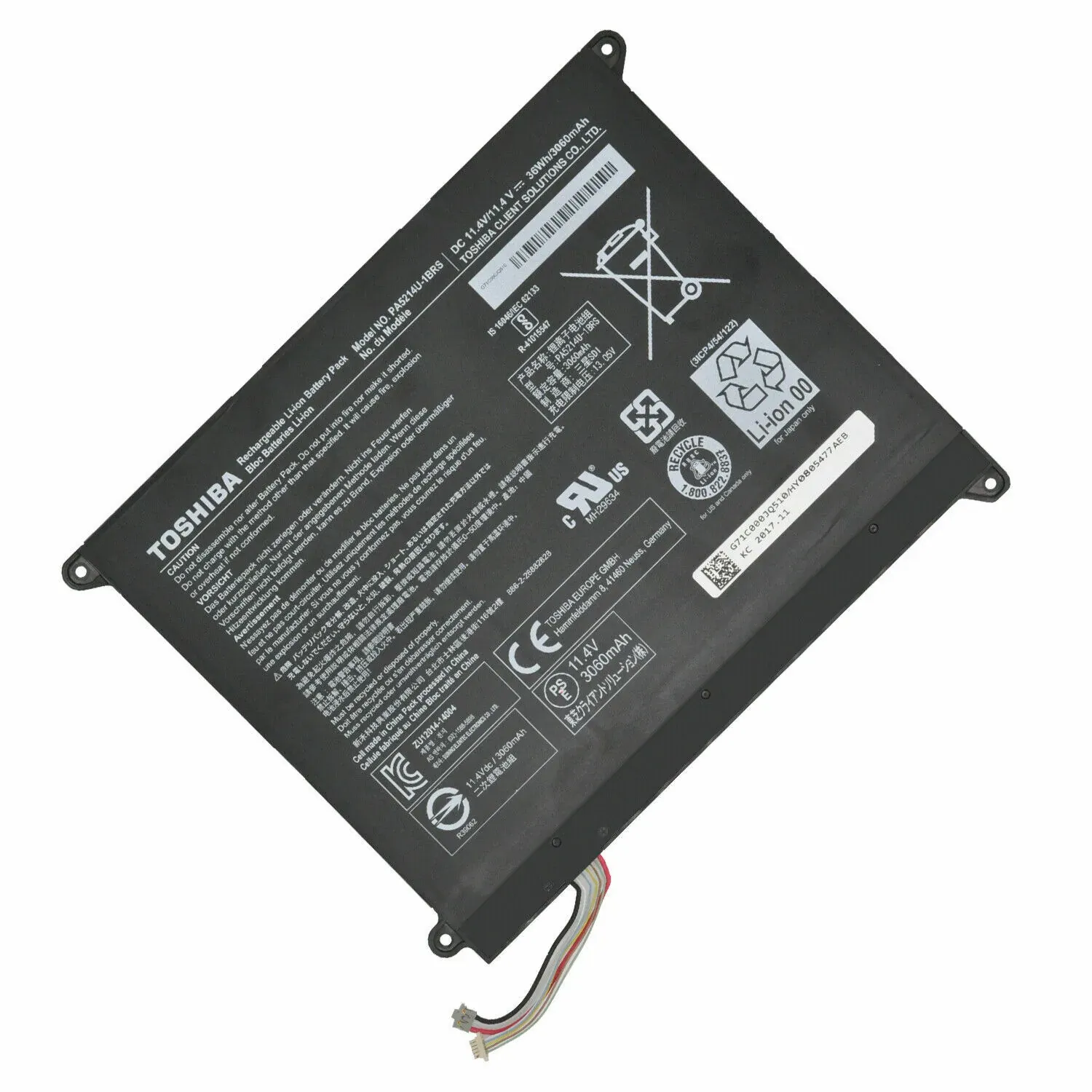 Battery Toshiba PA5214U-1BRS Compatible