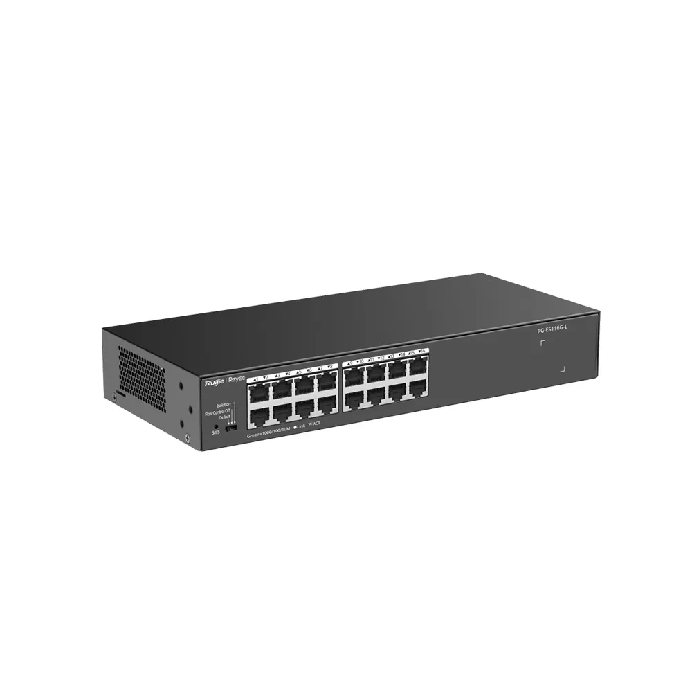 16-Port 10/100/1000 Mbps Unmanaged Non-PoE Switch
