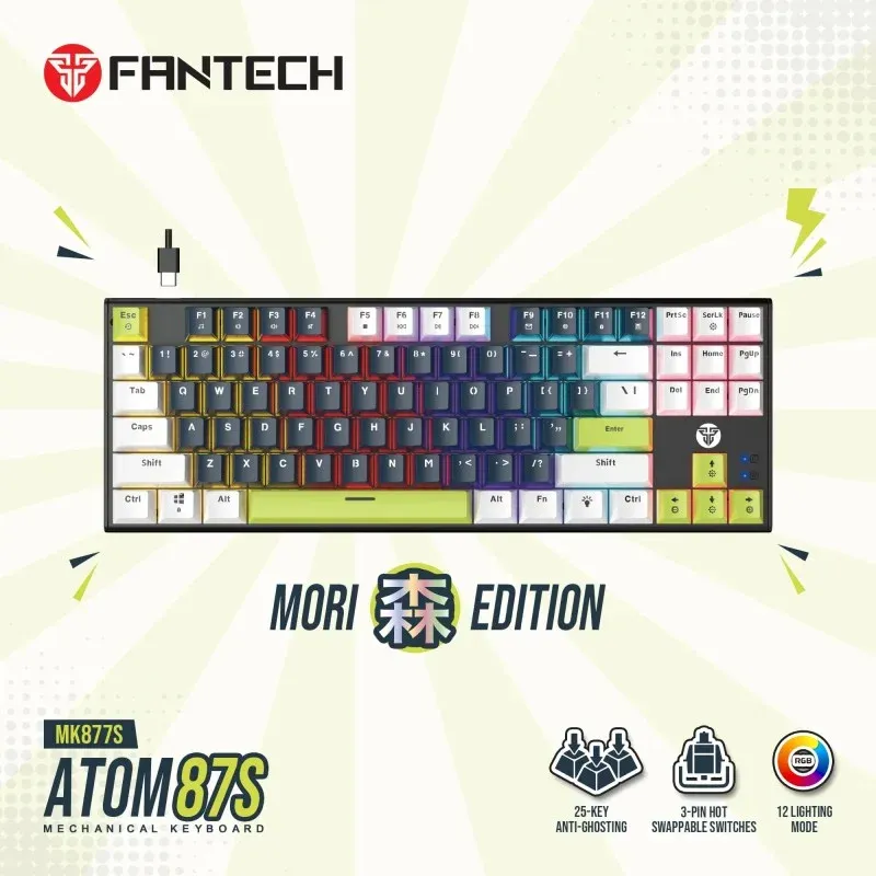 Fantech ATOM87S MORI Edition 75% Mechanical Gaming Keyboard