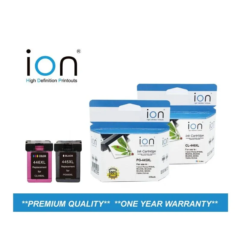 CANON COMPATIBLE INK ION PG445XL / CL446XL — BLACK