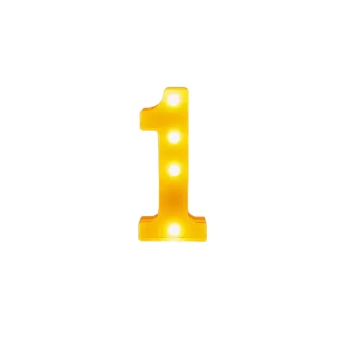 LED Light Marquee Sign Decor - Number One | 352-1/1
