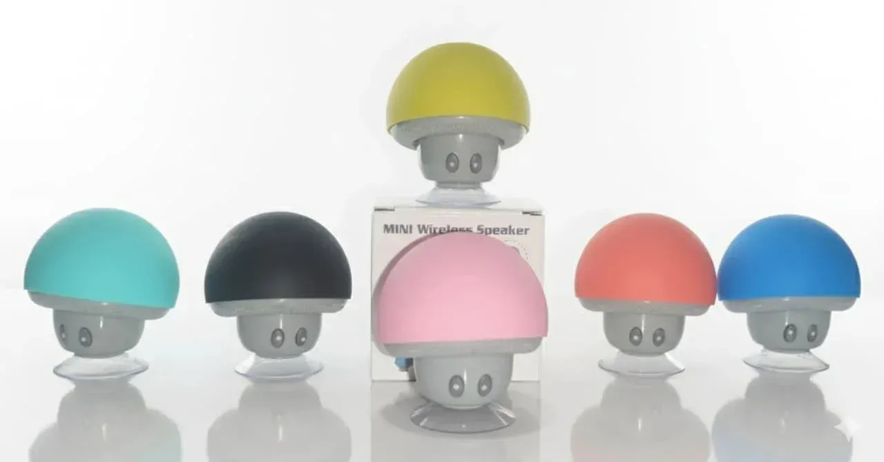 Mini Mushroom Bluetooth Speaker — Blue