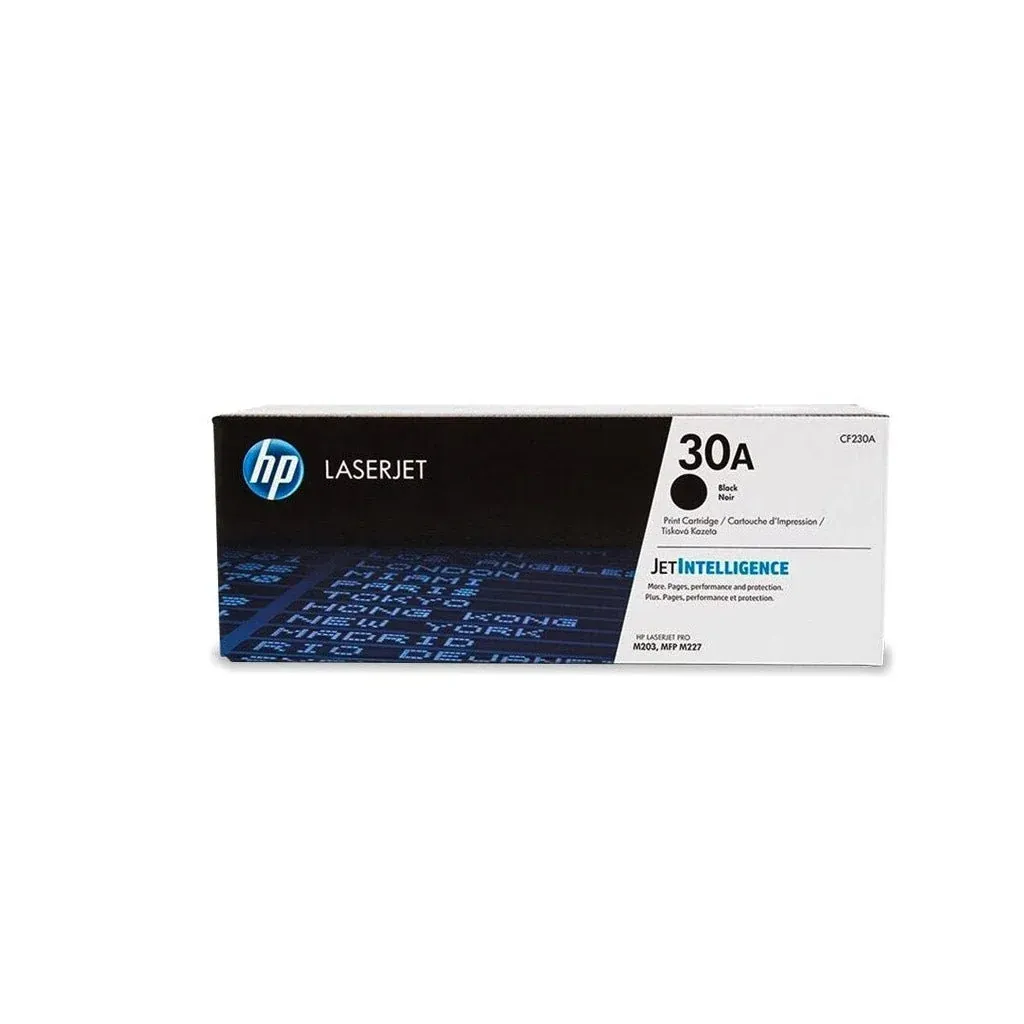 HP #30A & #32A ORIGINAL BLACK TONER — BLACK