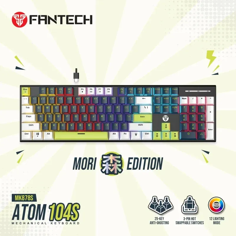 Fantech ATOM104S MORI Edition 95% Full-Size Mechanical Gaming Keyboard