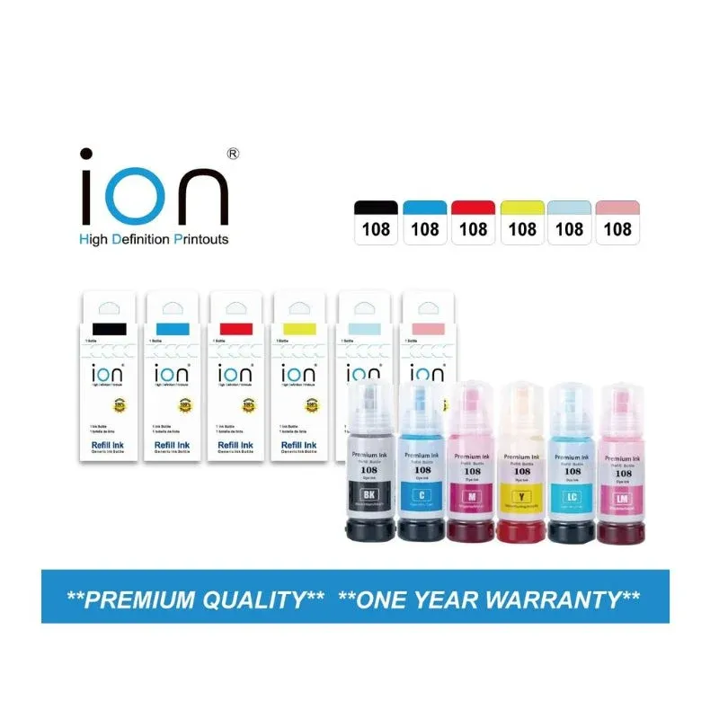 ION EPSON #108 COMPATIBLE INK — MAGENTA