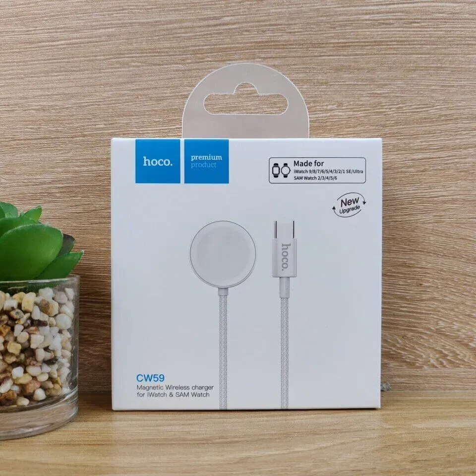 Hoco CW59 All-in-1 Magnetic Wireless Watch Charger for Apple and Samsung