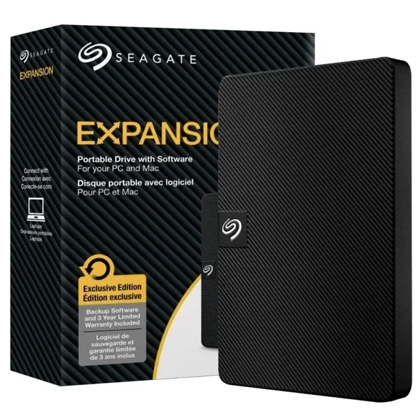 SEAGATE EXPANSION SLIM EXTERNAL HDD — 4TB