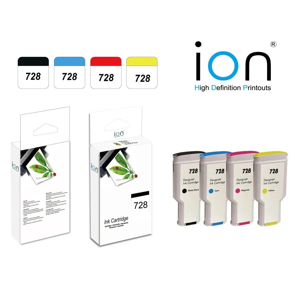 ION 728XL HP Compatible Ink HC 300ml — BLACK