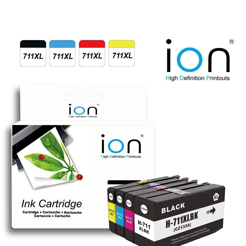ION 711 HP Compatible Ink Cartridge — BLACK