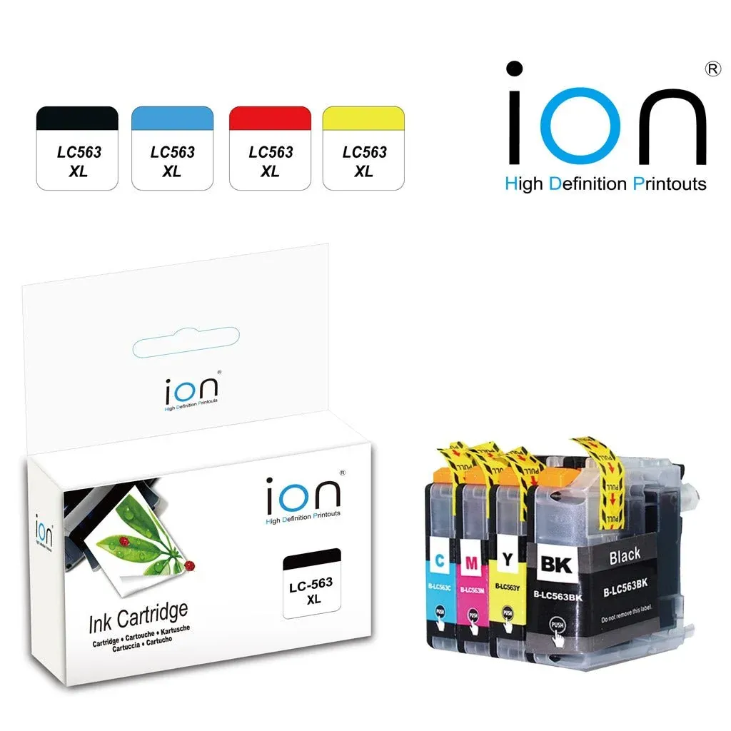 ION LC563 BROTHER COMPATIBE INK — CYAN