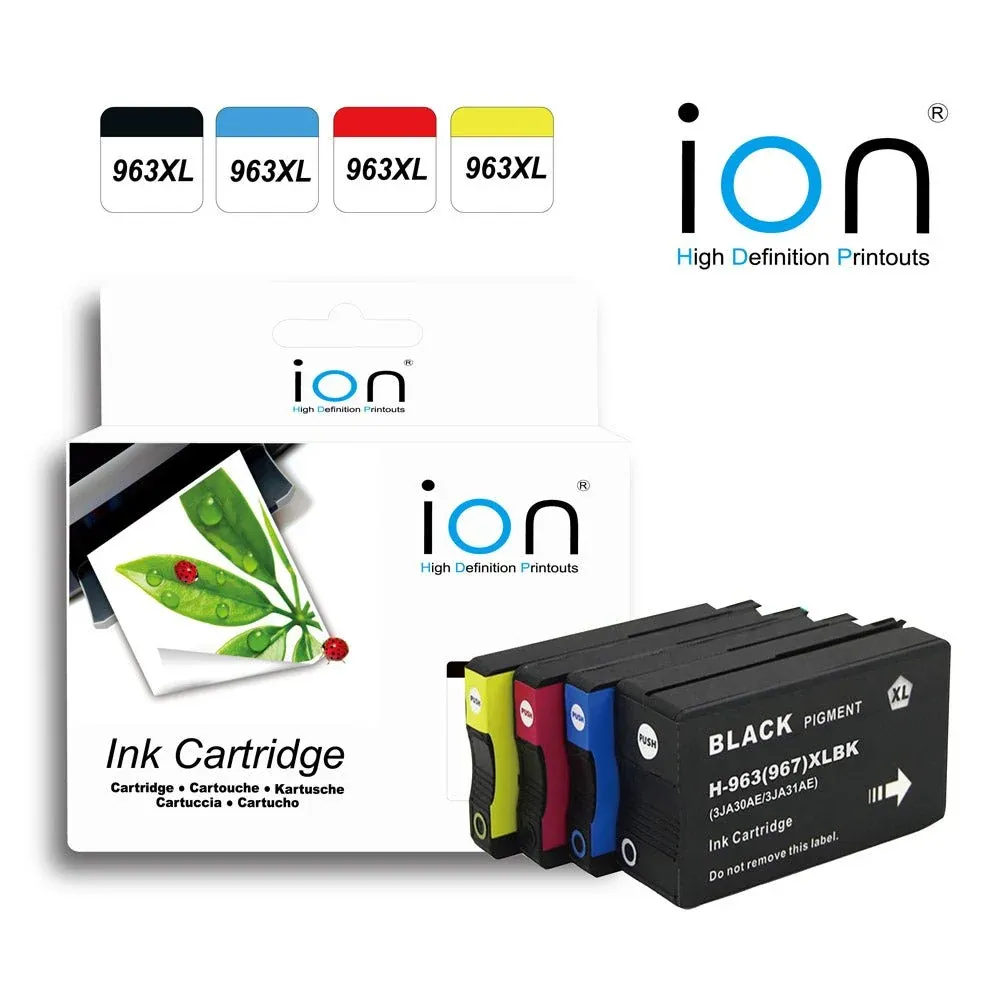 ION 963 HP Compatible Ink Cartridge — CYAN