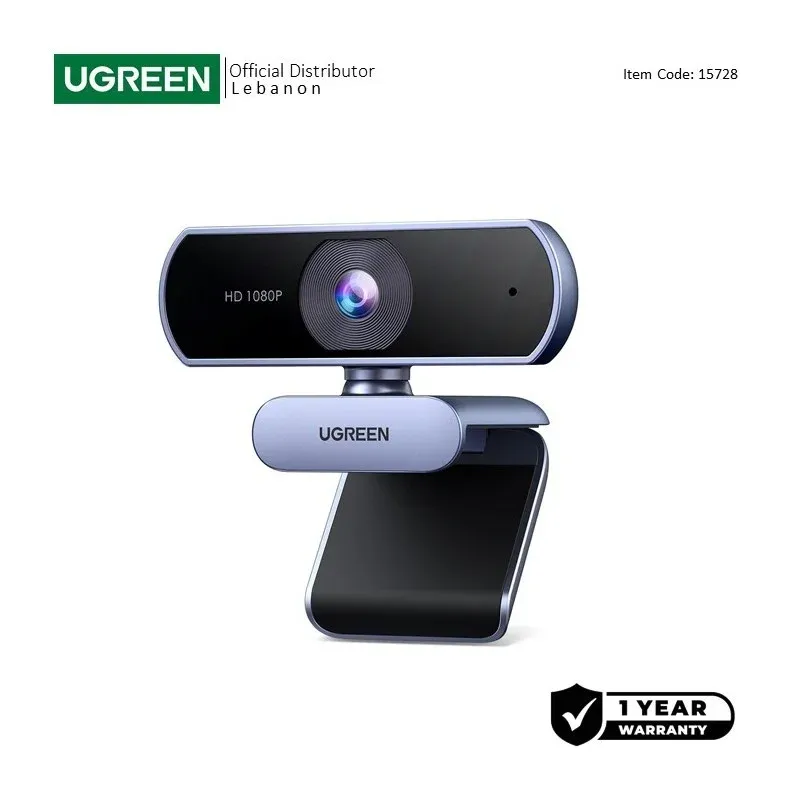 UGREEN CM678 1080P Webcam with Microphone & Auto Light Correction