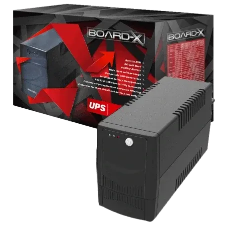 Board-X 2000VA 900W Offline UPS with Dual Internal 12V 9Ah Batteries