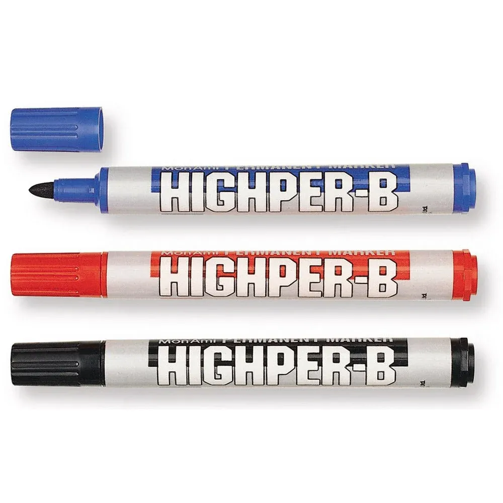 MONAMI DOZEN UNIVERSAL MARKERS — RED / CHIZEL