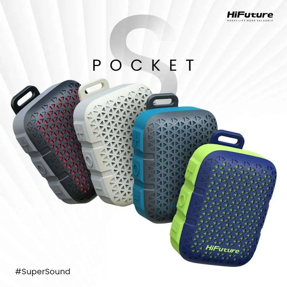 HiFuture Pocket S Portable Bluetooth Speaker — Black