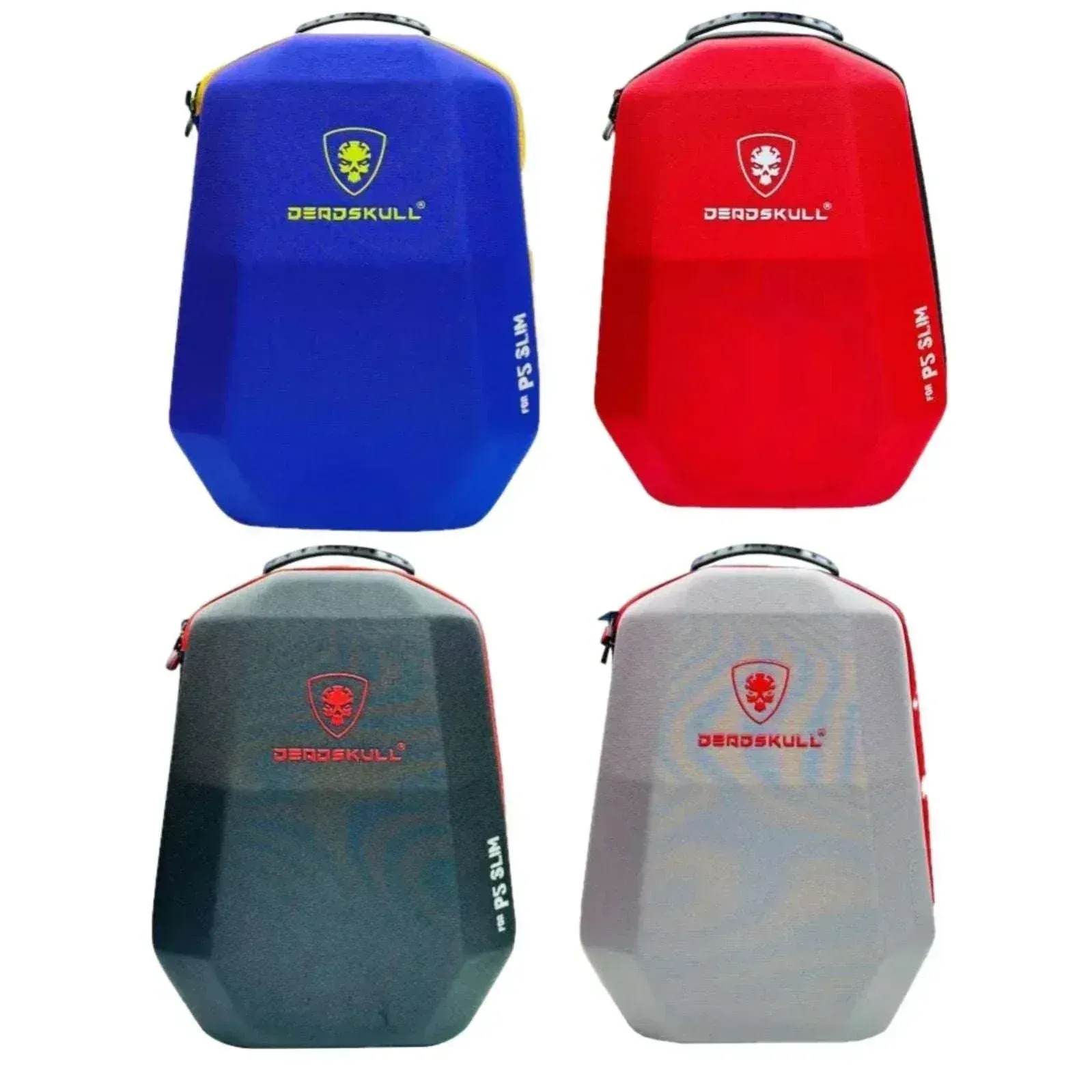 DeadSkull PS5 Slim Shockproof Travel Bag — Red