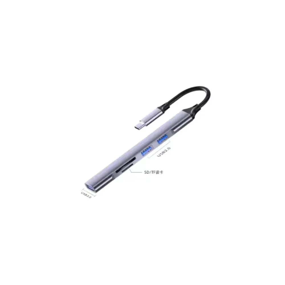 TYPE-C TO 3 USB 2.0 + 1 USB 3.0 + SD +MICRO SD