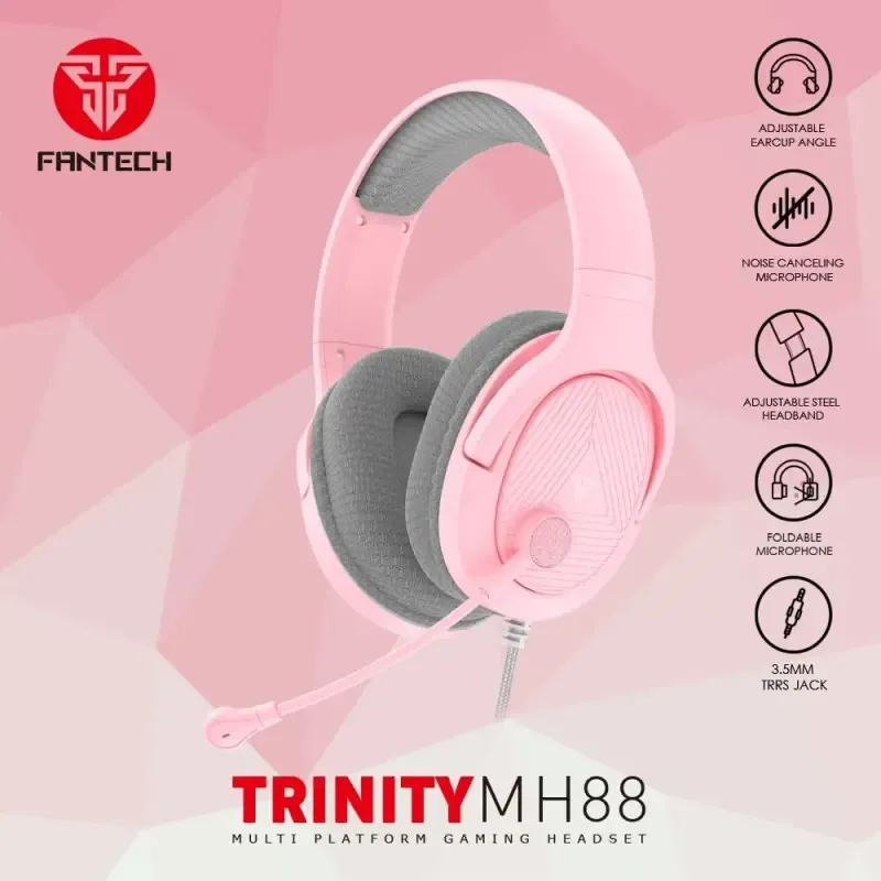Fantech TRINITY MH88 Multi-Platform Gaming Headset — Black