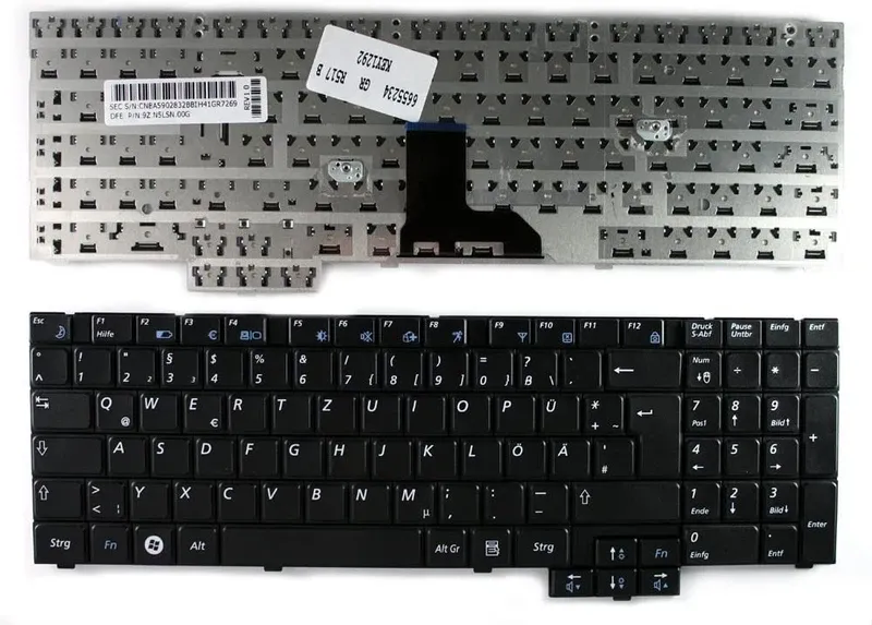 Compatible Replacement Keyboard for Samsung Laptop NP R517, R523, R525, R528, R530, R540, R538, R618, R620, R719