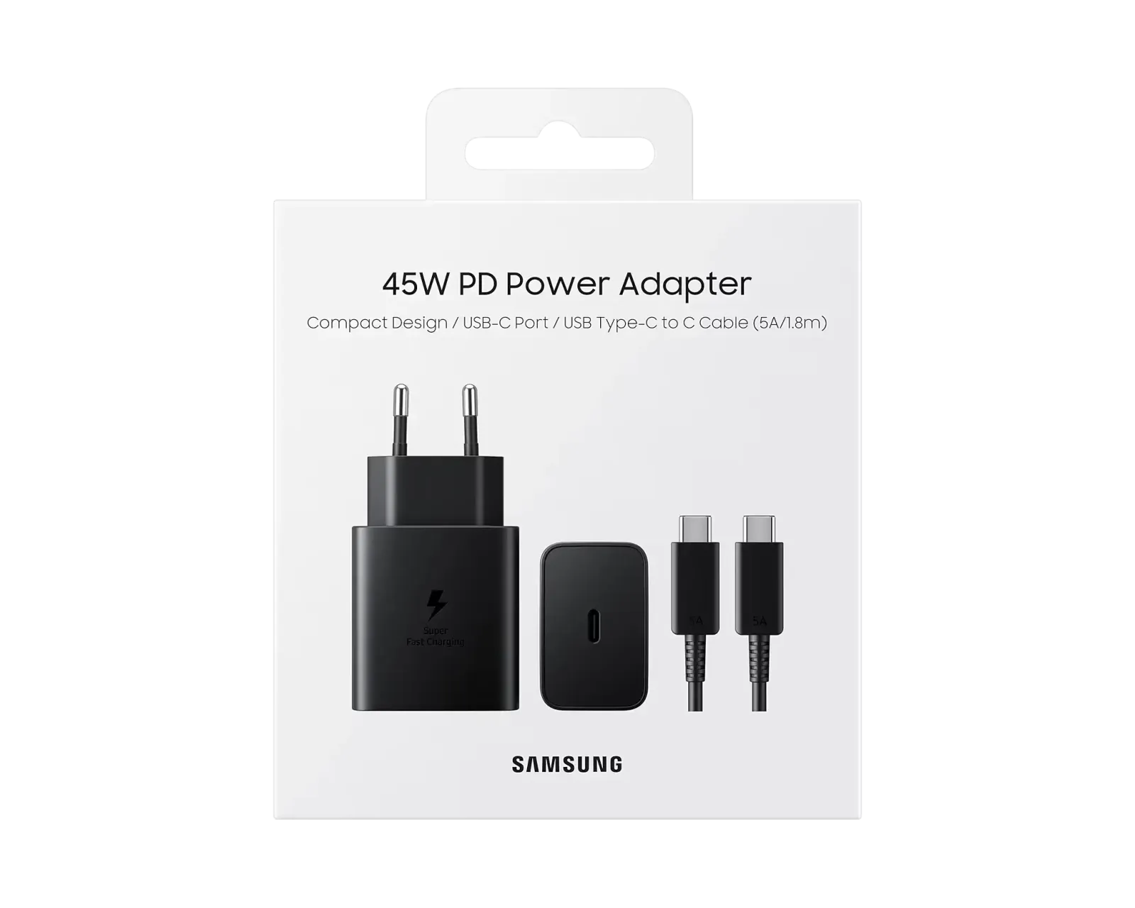 Samsung 45W PD Power Adapter with USB-C Cable Original