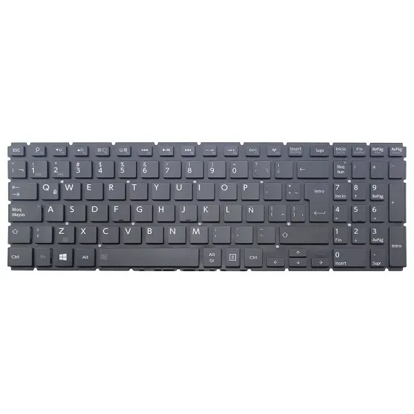 Compatible Replacement Keyboard for Toshiba Satellite Laptops L50-B-13D L50-B-13M L50-B-14C L50-B-14V L50-B-18C L50-B-18D L50-B-18E L50-B-18K L50-B-19L