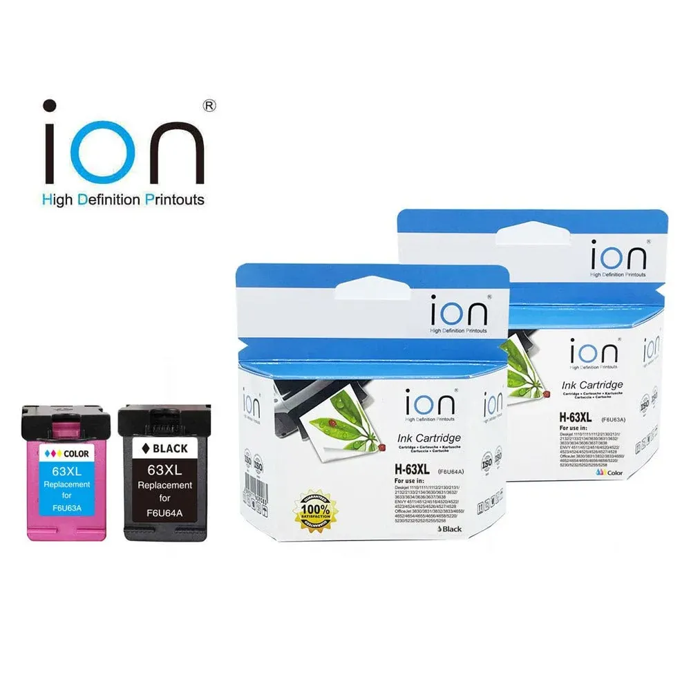 ION #63 HP Compatible Ink — BLACK