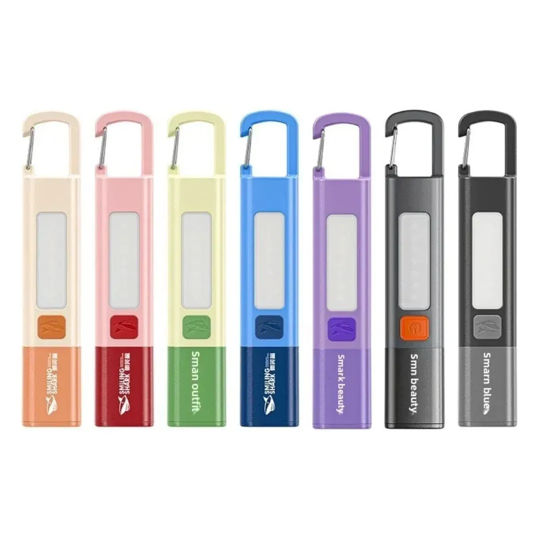 Mini Handheld COB LED Camping Flashlight — Orange